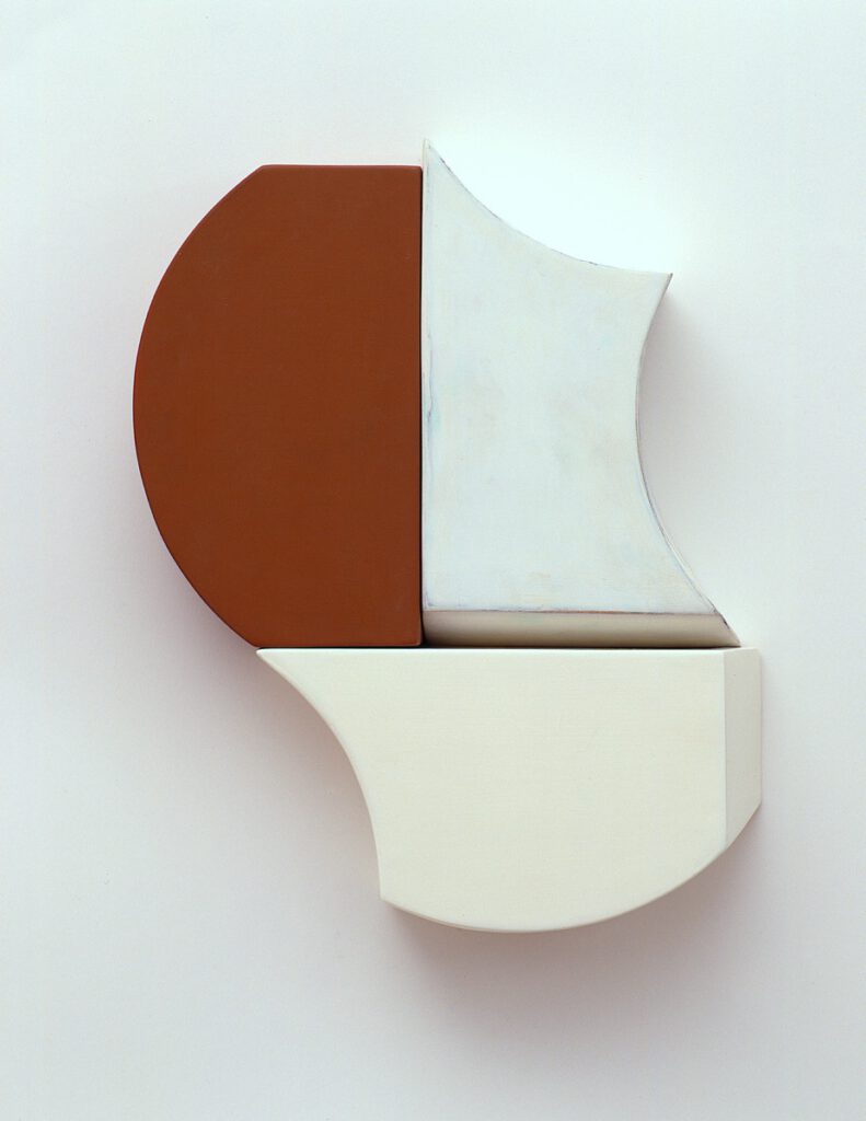 "R1 A", 42x45x10cm, Acrylfarben, Holz, 1999