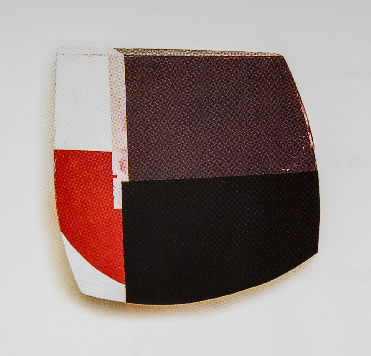 "Vom R II", Acrylfarbe, Pressspan,Holz, 33x34x12cm, 1997