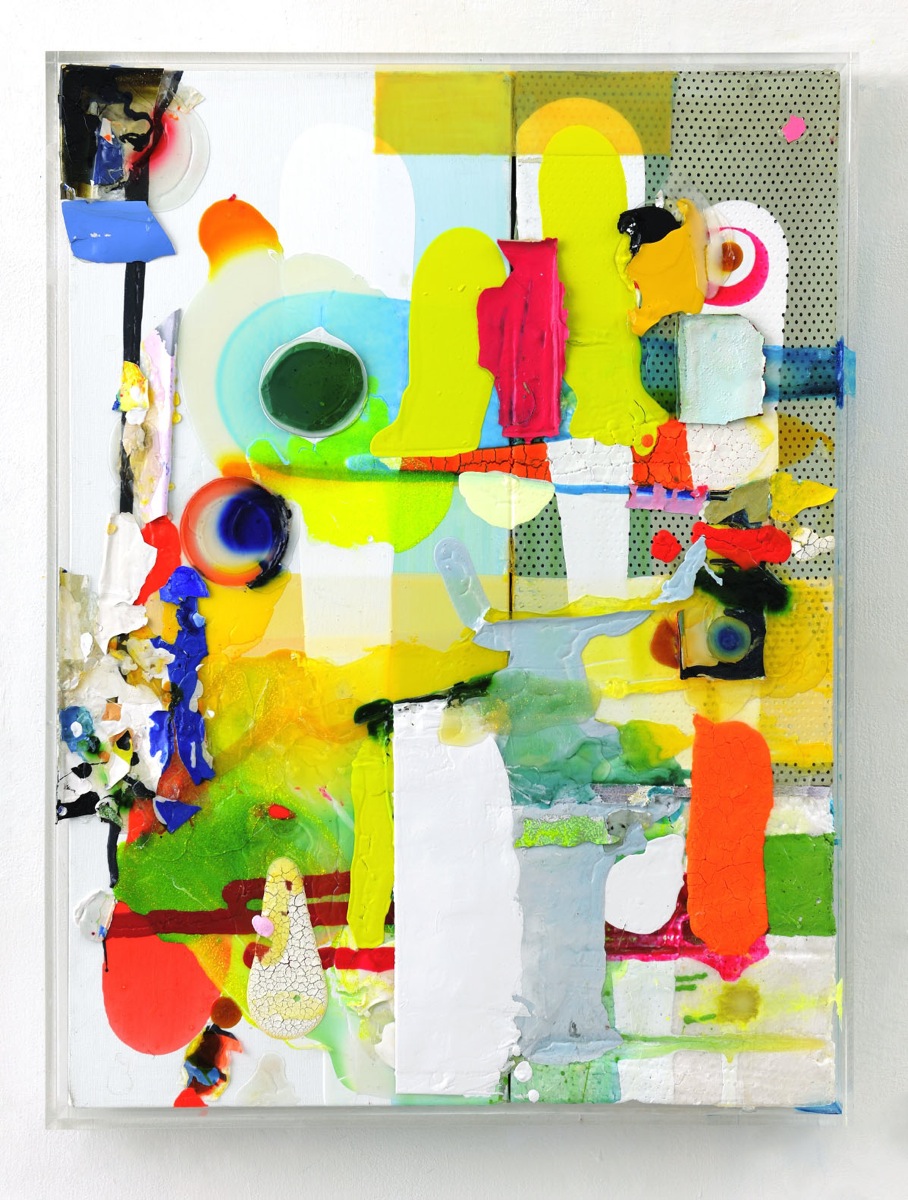 "Farbrelief", 2010, 73x55 cm, Plexi, Acryl, Steropor, LW