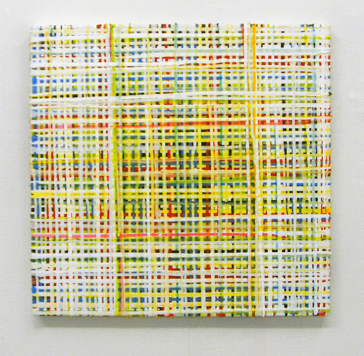 "Lemon Juice", 50x50 cm, Acryl, Jute, 2004