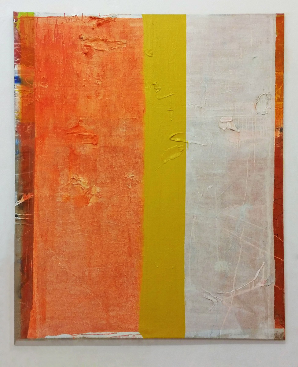 "Dosierung", 2015, 180x150 cm, Acrylfarbe, Jute