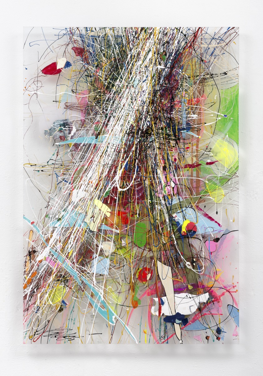 "Milchstrasse", 107x73x5 cm, Acrylfarbe, Plexi, 2013