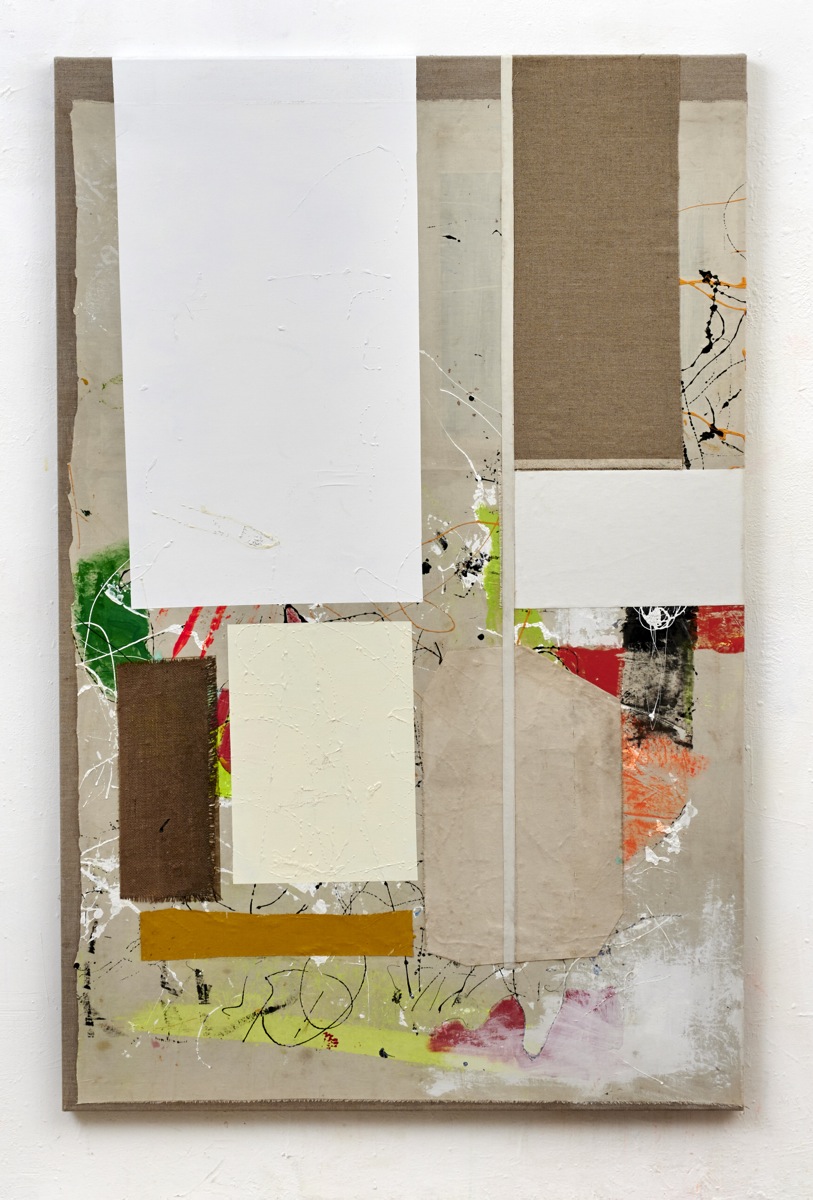 "Losing the Same", 170x110 cm, Acrylfarbe, div.Stoffe, Leinwand, 2018