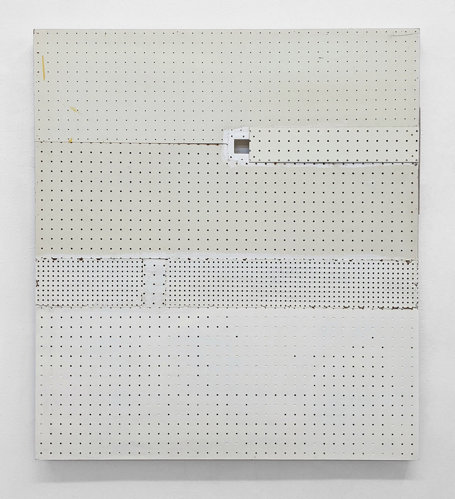 "Hohlwürfel", 110x100x7 cm, Acryllack, Hartfaser, Holz, 1992