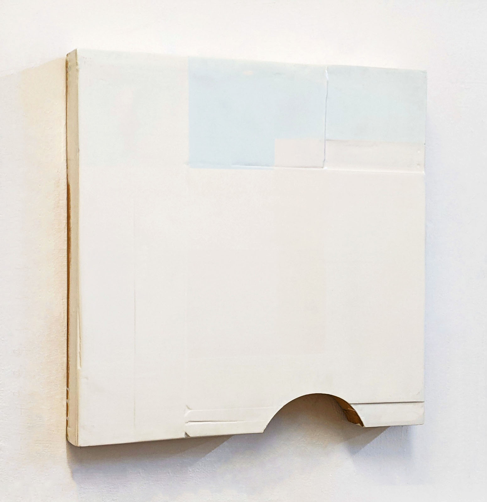 "Bogen", 49x49x6 cm, Acrylfarbe, Holz, 1992