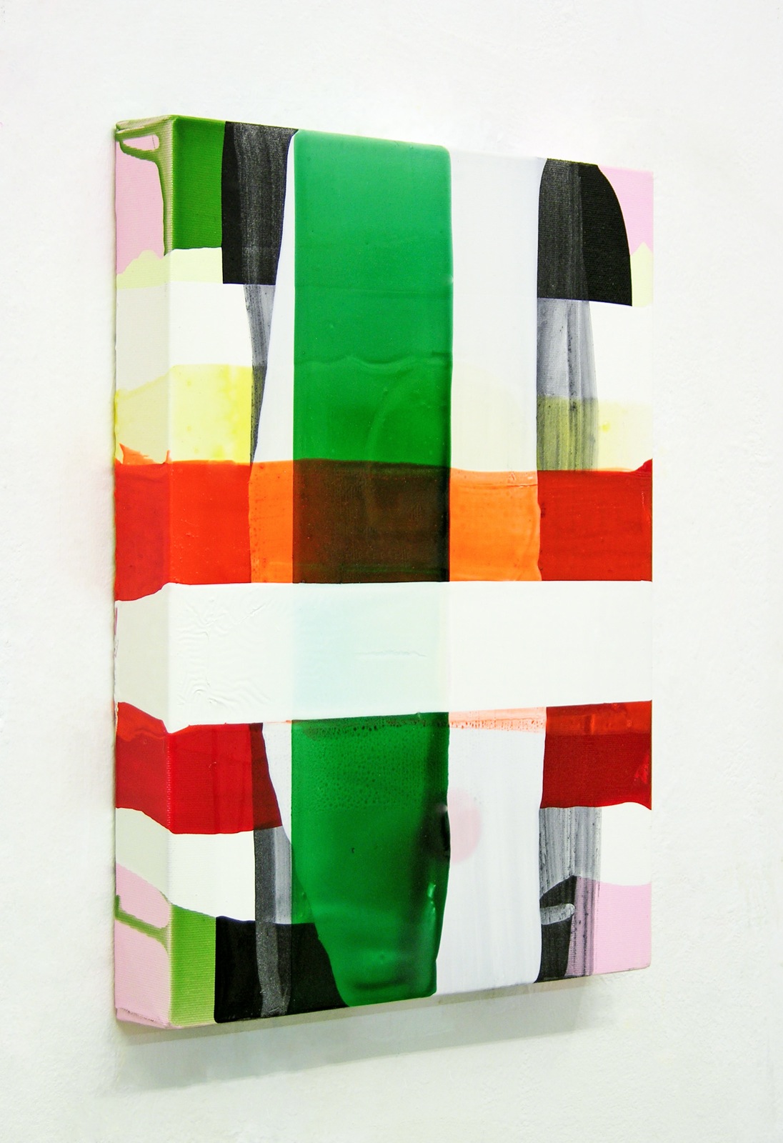 O.T. green, 40x30 cm, Acrylfarbe, Leinwand, 2004