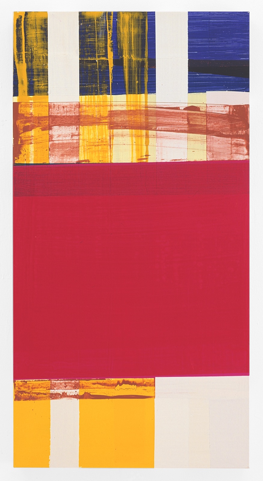 "Rotband", 60x90 cm, Acrylfarbe, Leinwand, 2001