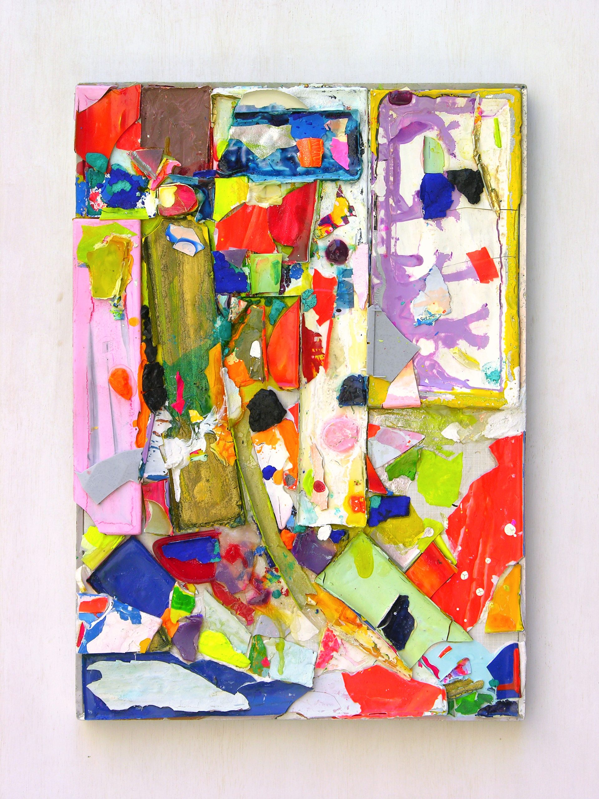"Crumble", 47x39 cm, Acrylfarbe, Kunststoff, Aluminium, 2010
