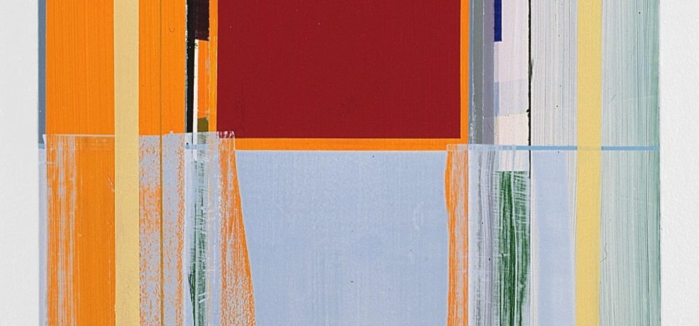 "Spiegelung", 50x90 cm, Acrylfarbe, Leinwand, 2001