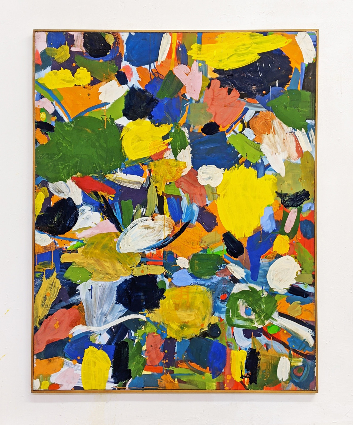 "Spätherbst", 156 x 123 cm, Acrylfarbe, Farbpigmente, Nessel, 1984