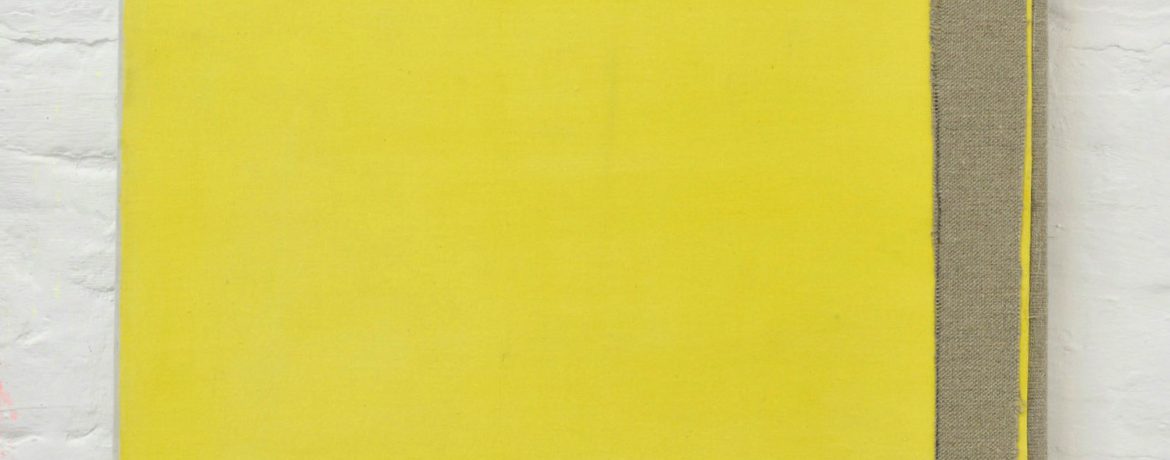 "Gelbes Quadrat", 50 x 50 cm, Acrylfarbe, Nessel, Leinwand, 2016